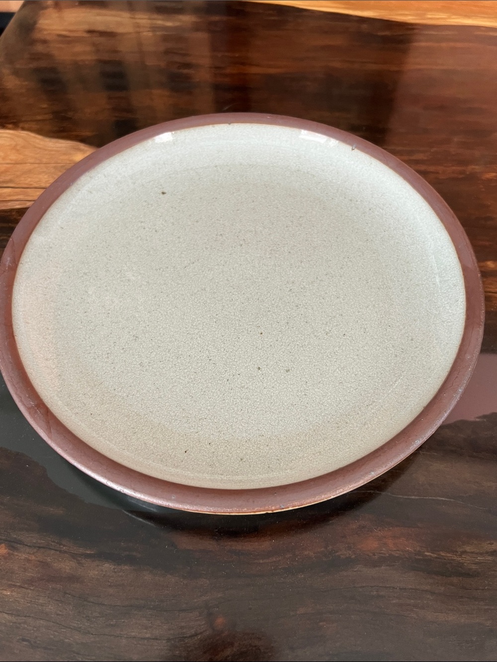 East Fork Side Plate in retired QUARTZ glaze